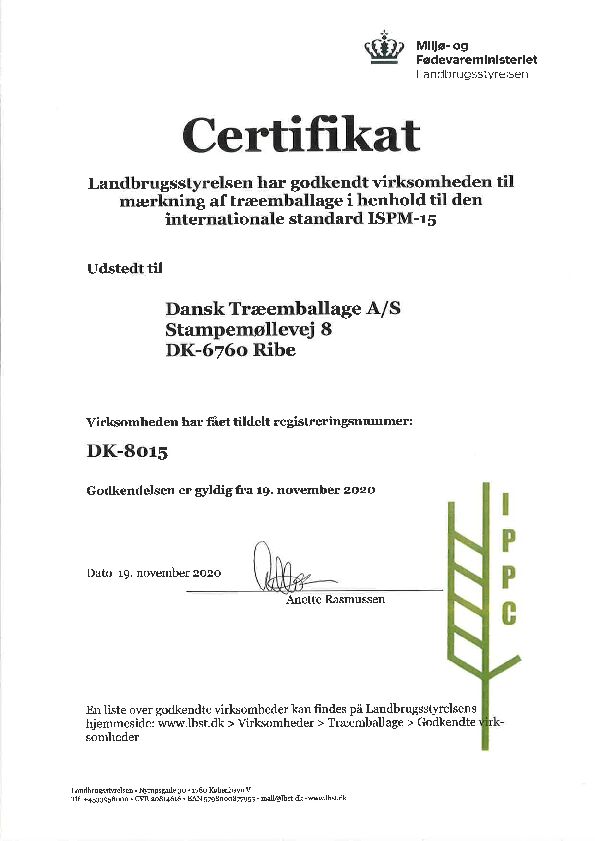 DK 8015 Ribe DK fra 19-11-2020